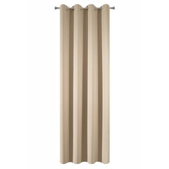 Logan -pimennysverho, beige, 135 x 250 cm hinta ja tiedot | Verhot | hobbyhall.fi