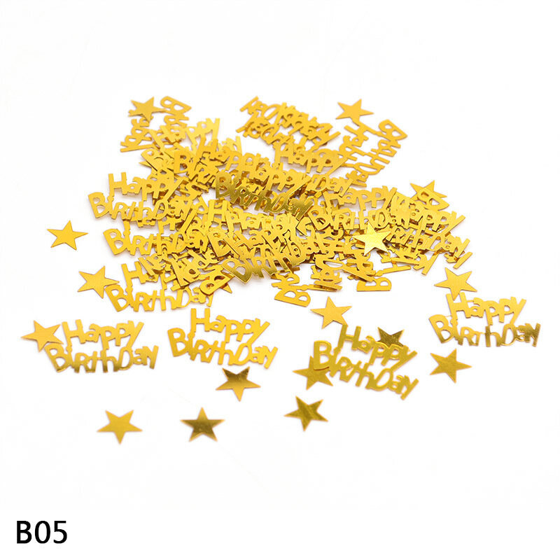 Silver Rose Gold 18 30 40 50 60 Confetti Happy Birthday Stars Pöytä-B05-kulta hinta ja tiedot | Hauskat juhlapelit ja -tuotteet | hobbyhall.fi