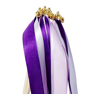 Ribbon Fairy Wands Party Sticks Streamers with Bells Fairy Stick Wish-violetti hinta ja tiedot | Hauskat juhlapelit ja -tuotteet | hobbyhall.fi