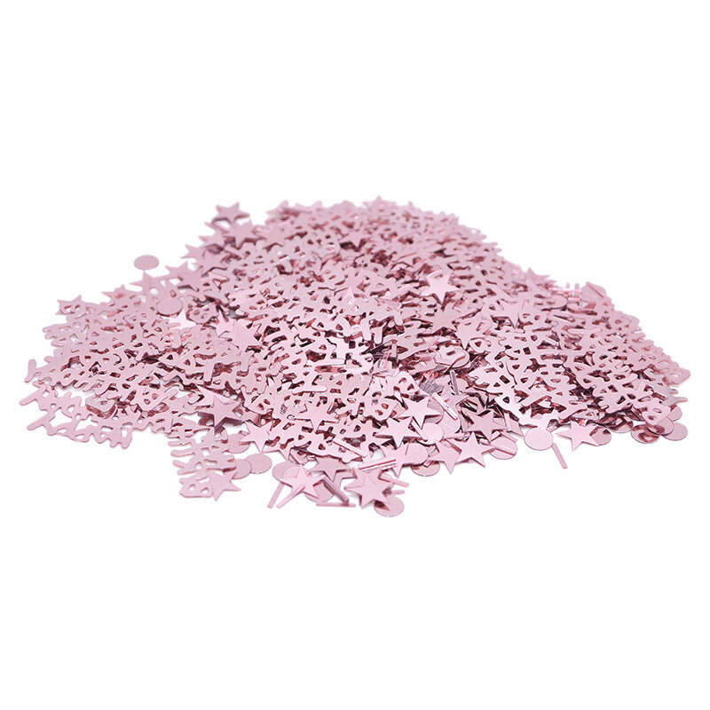 1 pakkaus 15g akryyli Happy Birthday Confetti Baby Shower Rose Gold-B03 hinta ja tiedot | Hauskat juhlapelit ja -tuotteet | hobbyhall.fi