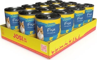 JosiCat kalalla, 12x415 g hinta ja tiedot | Kissanruoka | hobbyhall.fi