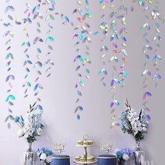 13 Ft Indigo Sininen Leaf Seppeleet Paperi Lehdet Streamer koriste-Iridescent hinta ja tiedot | Hauskat juhlapelit ja -tuotteet | hobbyhall.fi