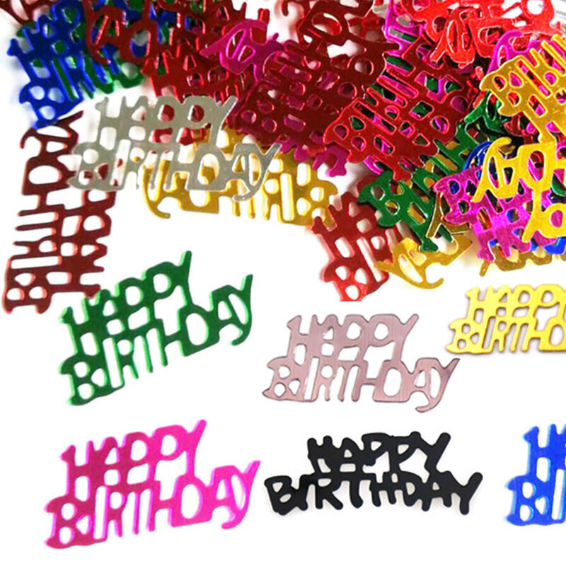 15g/pussit Akryyli Kulta Hopea Sininen Musta Happy Birthday Letters-sekoitus hinta ja tiedot | Hauskat juhlapelit ja -tuotteet | hobbyhall.fi