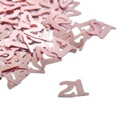 15g/pussit Rose Gold Happy Birthday Numero Konfetti Kuva 18 20 30 50 ruusukulta 21 hinta ja tiedot | Hauskat juhlapelit ja -tuotteet | hobbyhall.fi