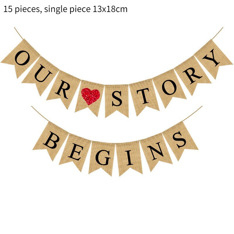 1kpl Vintage Wedding Bunting Just Married Photo Booth Prop Wedding-harmaa hinta ja tiedot | Hauskat juhlapelit ja -tuotteet | hobbyhall.fi