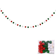 2,5 metrin värikäs Pompom Riipus Garland Ins Nordic Series Villahuopa-C15 hinta ja tiedot | Hauskat juhlapelit ja -tuotteet | hobbyhall.fi