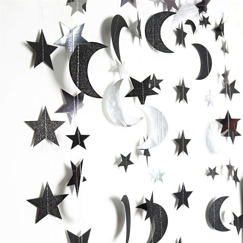 2022 Ramadan Decorations EID Star Moon Swirls Riippuva katto - 4m tyyli D hinta ja tiedot | Hauskat juhlapelit ja -tuotteet | hobbyhall.fi