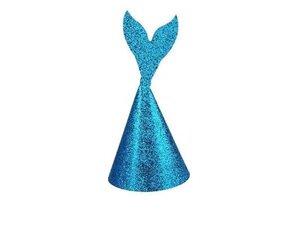 6kpl Little Mermaid Hat Girl Faovr Gold Blue pääsiäissyntymäpäiväjuhlat-6kpl hinta ja tiedot | Hauskat juhlapelit ja -tuotteet | hobbyhall.fi