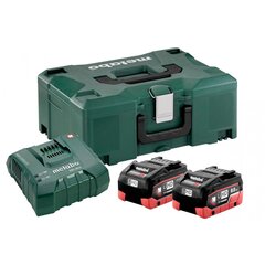 Metabo 2 x 8,0 Ah LiHD + ASC Ultra laturi + Metaloc hinta ja tiedot | Akkuporakoneet ja ruuvinvääntimet | hobbyhall.fi