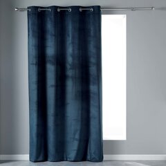 Douceur d'Intérieur Velvetine -samettiverho, sininen, 140 x 240 cm hinta ja tiedot | Verhot | hobbyhall.fi