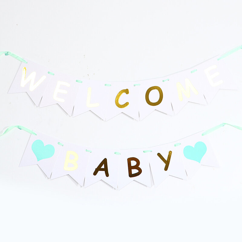 Syntymäpäiväkoristeet Baby Shower Banner Paperi Lippu Tervetuloa Vauvansininen hinta ja tiedot | Hauskat juhlapelit ja -tuotteet | hobbyhall.fi