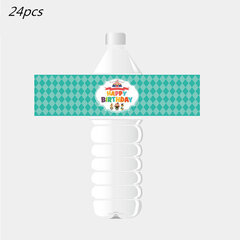 Sarjakuva Animal Baby Shower Happy Birthday Banner Carnival Circus-Bottle tarra 24 kpl hinta ja tiedot | Hauskat juhlapelit ja -tuotteet | hobbyhall.fi