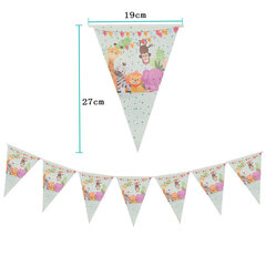 Chicinlife Jungle Animal Happy Birthday Banner Baby Shower Syntymäpäivä-banneri hinta ja tiedot | Hauskat juhlapelit ja -tuotteet | hobbyhall.fi