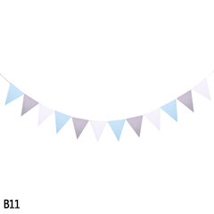 Värillinen huopakangas Garland Flags Bunting hääjuhlien sisustus-B11 hinta ja tiedot | Hauskat juhlapelit ja -tuotteet | hobbyhall.fi