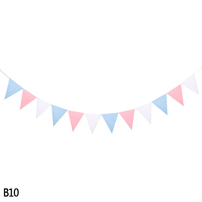 Värillinen huopakangas Garland Flags Bunting hääjuhlien sisustus-B10 hinta ja tiedot | Hauskat juhlapelit ja -tuotteet | hobbyhall.fi