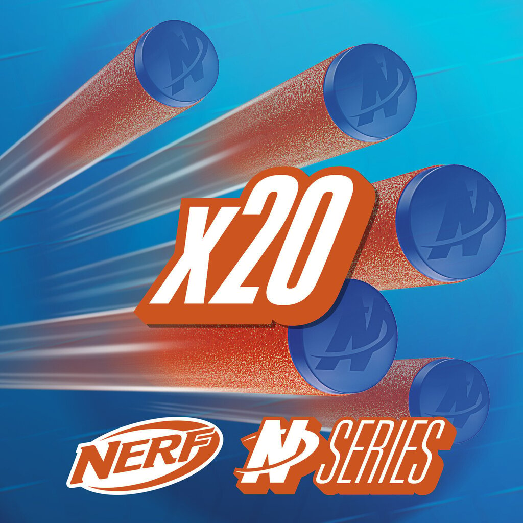 Lelupatruunat Nerf N Series, 20 kpl hinta ja tiedot | Poikien lelut | hobbyhall.fi