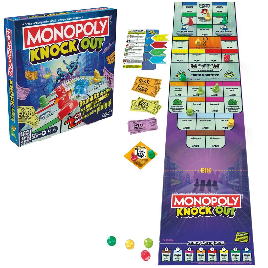 Lautapeli Monopoly Knockout, LT hinta ja tiedot | Lautapelit ja älypelit | hobbyhall.fi