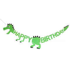 Dinosauruksen syntymäpäivä Tee itse seppele Happy Birthday Bannerit Roar Dino Party - 1 kpl banneri hinta ja tiedot | Hauskat juhlapelit ja -tuotteet | hobbyhall.fi