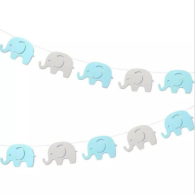 Elephant Confetti Scatter Baby Shower Paperibanneri Garland siniselle harmaalle bannerille hinta ja tiedot | Hauskat juhlapelit ja -tuotteet | hobbyhall.fi