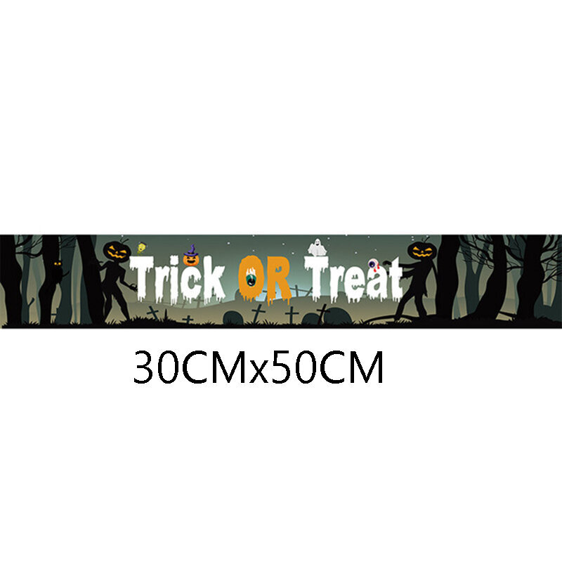 Tehtaan tukkumyynti 50cmx300cm Halloween-juhlabanneri Holiday-Type 9 hinta ja tiedot | Hauskat juhlapelit ja -tuotteet | hobbyhall.fi