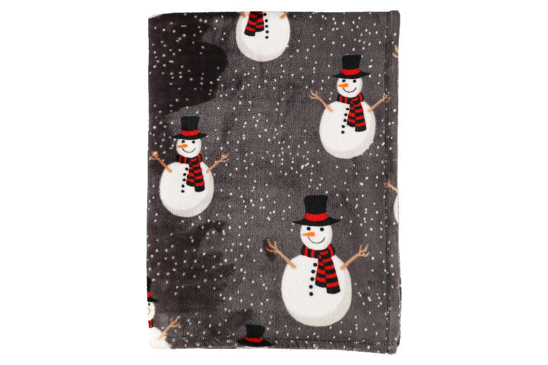 Winteria Snowman torkkupeitto, 130 x 170 cm hinta ja tiedot | Päiväpeitot ja huovat | hobbyhall.fi