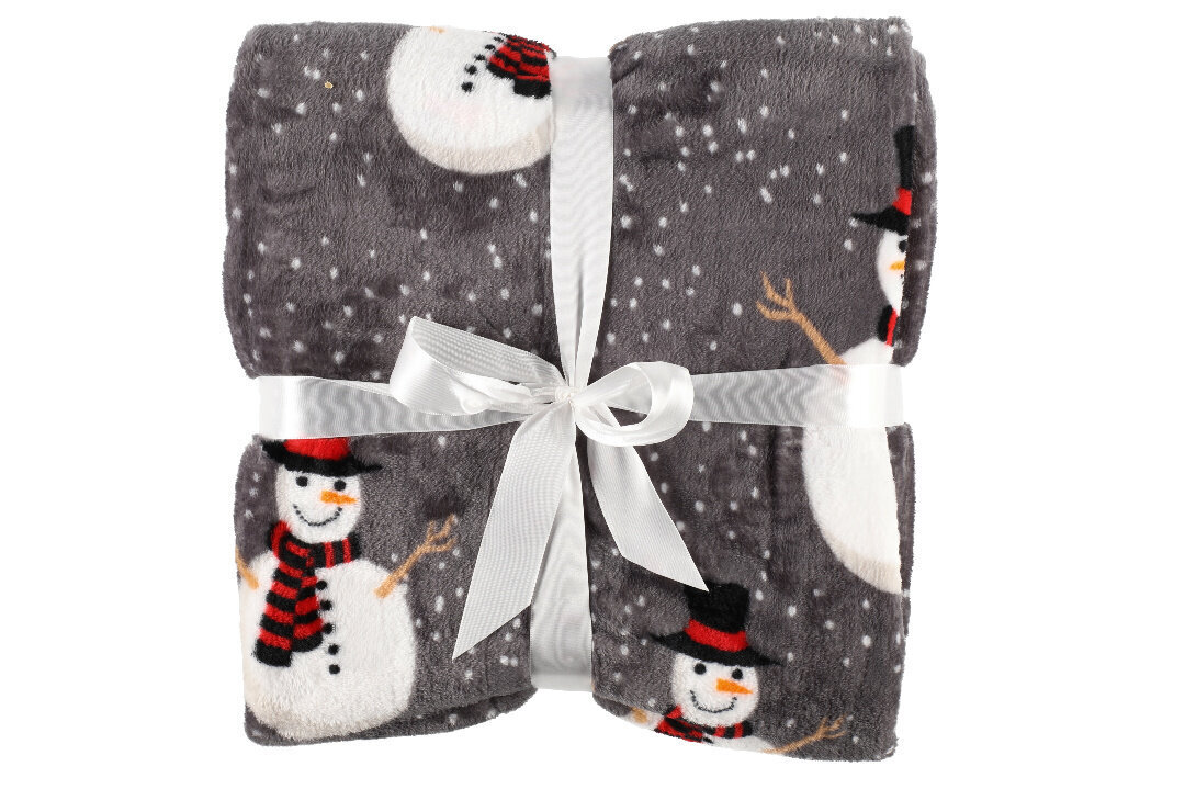 Winteria Snowman torkkupeitto, 130 x 170 cm hinta ja tiedot | Päiväpeitot ja huovat | hobbyhall.fi