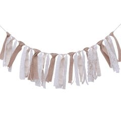 Lippubanneri Viiri Garland Kangas Maalaismainen Liput Kangas Shabby Chic- hinta ja tiedot | Hauskat juhlapelit ja -tuotteet | hobbyhall.fi