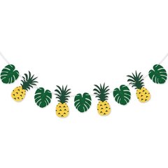 Flamingo Party Banner Summer Tropical Palm Leaves Happy Birthday-sekoitettu ananas hinta ja tiedot | Hauskat juhlapelit ja -tuotteet | hobbyhall.fi