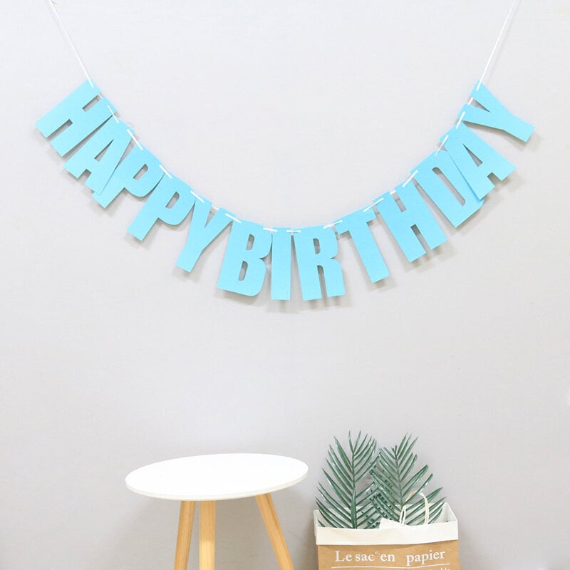 Tyttöjen syntymäpäiväkoristeet Baby Shower Happy Birthday -koristelubanneri-tyyppi 8 hinta ja tiedot | Hauskat juhlapelit ja -tuotteet | hobbyhall.fi