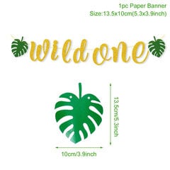 Hyvää syntymäpäivää Banneri Bunting Garland Jungle Safari Party Baby Shower-banneri 20 hinta ja tiedot | Hauskat juhlapelit ja -tuotteet | hobbyhall.fi