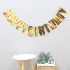 Happy Birthday Banner Bunting paperi Syntymäpäiväjuhla Riippuva Garland-luumu hinta ja tiedot | Hauskat juhlapelit ja -tuotteet | hobbyhall.fi