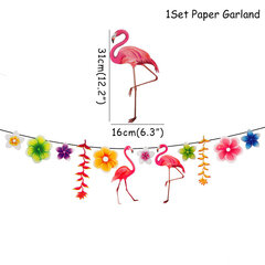 Hawaii ALOHA Happy Birthday Banner Flamingo Hawaiian Tropical Party-tyylinen I hinta ja tiedot | Hauskat juhlapelit ja -tuotteet | hobbyhall.fi