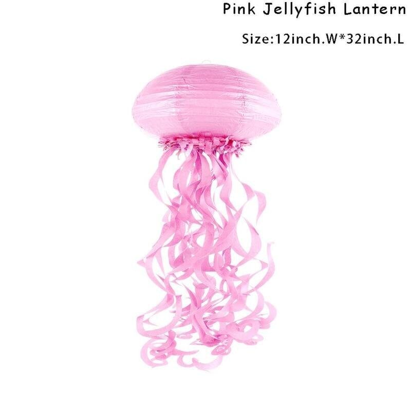 Jelly Fish Paperiset hunajakennolyhdyt Little Mermaid Garland huopapöytä-vaaleanpunainen lyhty hinta ja tiedot | Hauskat juhlapelit ja -tuotteet | hobbyhall.fi