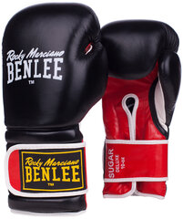 Aitoa nahkaa olevat nyrkkeilyhanskat Benlee Sugar Deluxe, musta/punainen hinta ja tiedot | Kamppailulajit | hobbyhall.fi