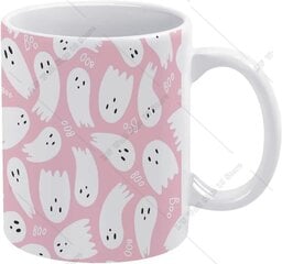 Vaaleanpunainen söpö Ghost-kahvimuki Halloween-kuvioinen keraaminen muki juomakupit kahvalla Valkoiset kahvikupit 11 unssia toimistolahjaksi hinta ja tiedot | Hauskat juhlapelit ja -tuotteet | hobbyhall.fi