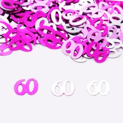 15g Musta Pinkki Sininen Hyvää syntymäpäivää Konfetti Numero 13 16 20 30 50 60-Pink 60 hinta ja tiedot | Hauskat juhlapelit ja -tuotteet | hobbyhall.fi