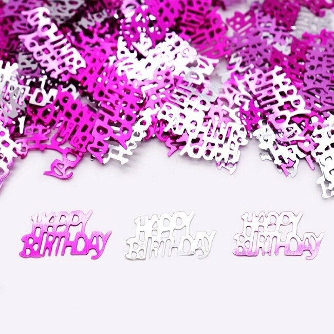 15g Musta Pinkki Sininen Hyvää syntymäpäivää Konfetti Numero 13 16 20 30 50 60-Pink Happy Birthday hinta ja tiedot | Hauskat juhlapelit ja -tuotteet | hobbyhall.fi