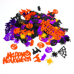 15g Halloween Terrors Confetti Purple Orange Sequines Pumpkins-C hinta ja tiedot | Hauskat juhlapelit ja -tuotteet | hobbyhall.fi