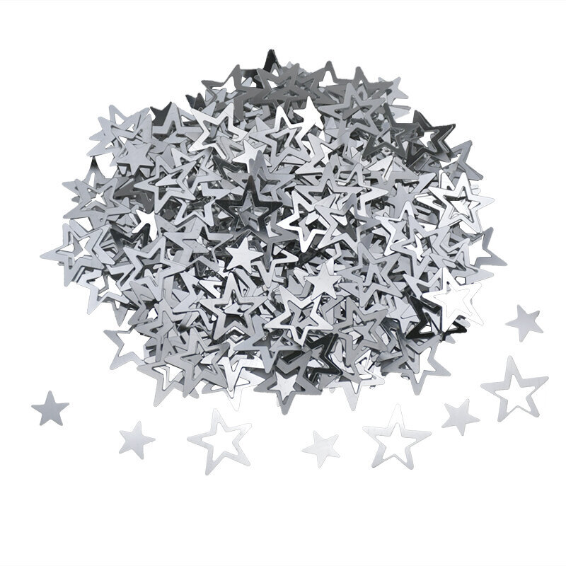 15g/pussit 10mm Akryyli Rose Gold Star Confetti Värikäs 18mm Hollow-Hollow Star Hopea hinta ja tiedot | Hauskat juhlapelit ja -tuotteet | hobbyhall.fi