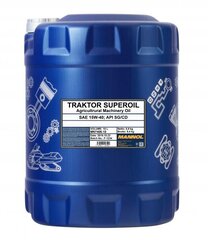 Moottoriöljy Mannol 7406 Traktor Superoil 15W-40, 10L hinta ja tiedot | Moottoriöljyt | hobbyhall.fi