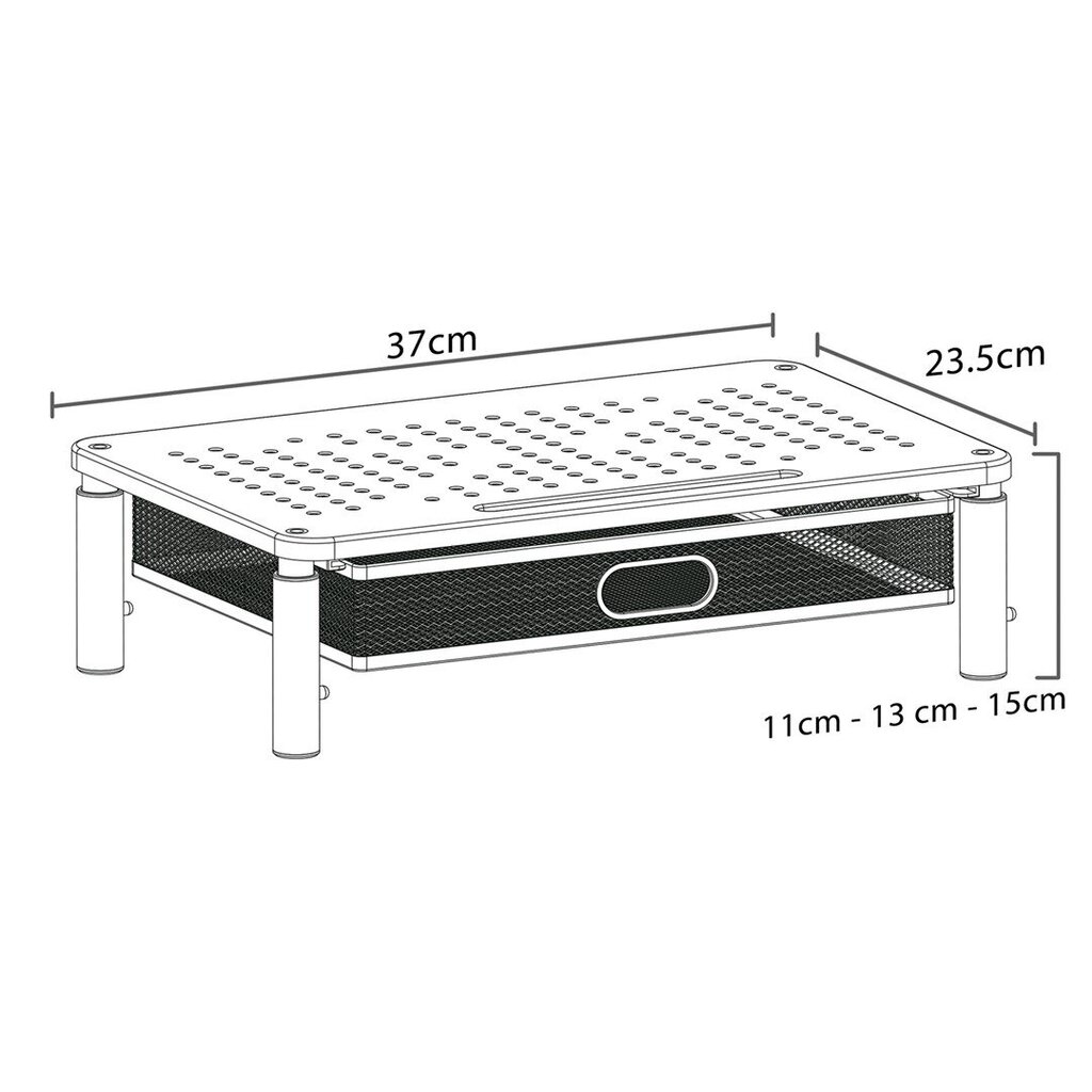 Maclean näyttö/kannettava tietokoneteline, 13-32", MC-947 hinta ja tiedot | Näyttötelineet | hobbyhall.fi