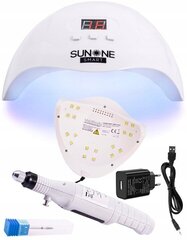 Geelikynsien lakkasarja S02: lamppu SUNONE Smart 48W, valkoinen + USB-naulahäkki USB HC-338 + lisävarusteet hinta ja tiedot | Manikyyri ja pedikyyri | hobbyhall.fi