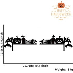 Halloweenin puiset ovenkarmit, etuoven koristeet, halloween-kotikoristeet, ovi- ja ikkunakulmakoristeet hinta ja tiedot | Hauskat juhlapelit ja -tuotteet | hobbyhall.fi