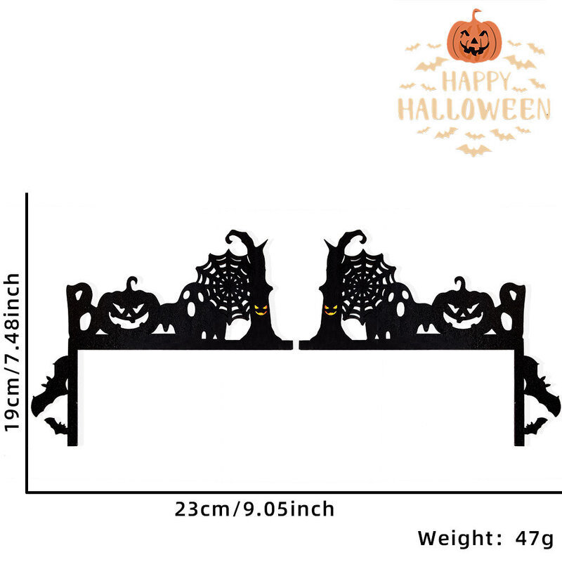 Halloweenin puiset ovenkarmit, etuoven koristeet, halloween-kotikoristeet, ovi- ja ikkunakulmakoristeet hinta ja tiedot | Hauskat juhlapelit ja -tuotteet | hobbyhall.fi