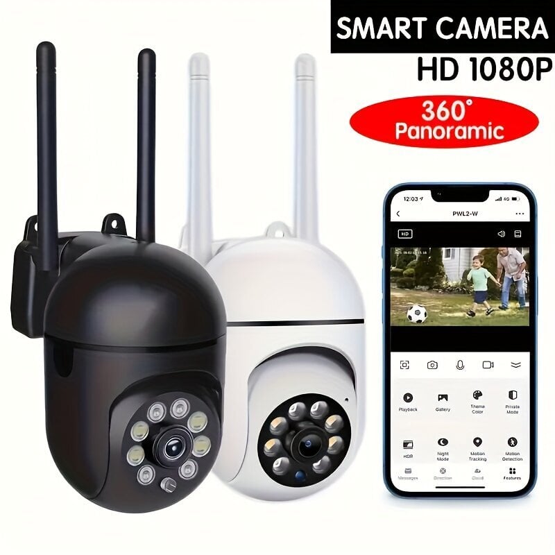 '2MP Full HD 1080P 2.4G WiFi Langaton PTZ Kamera' hinta ja tiedot | Valvontakamerat | hobbyhall.fi