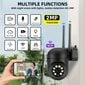 '2MP Full HD 1080P 2.4G WiFi Langaton PTZ Kamera' hinta ja tiedot | Valvontakamerat | hobbyhall.fi