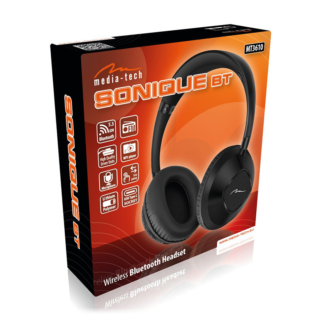 Langattomat Bluetooth-kuulokkeet Media-Tech Sonique BT MT3610 hinta ja tiedot | Kuulokkeet | hobbyhall.fi