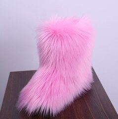 (44-A4)Uusi muoti Fox Fur Nainen Lumisaappaat Rainbow monivärinen Lady Talvisaappaat Lämpimät Saappaat Naisten Saappaat Kengät Bottes de neige femmes hinta ja tiedot | Monot | hobbyhall.fi