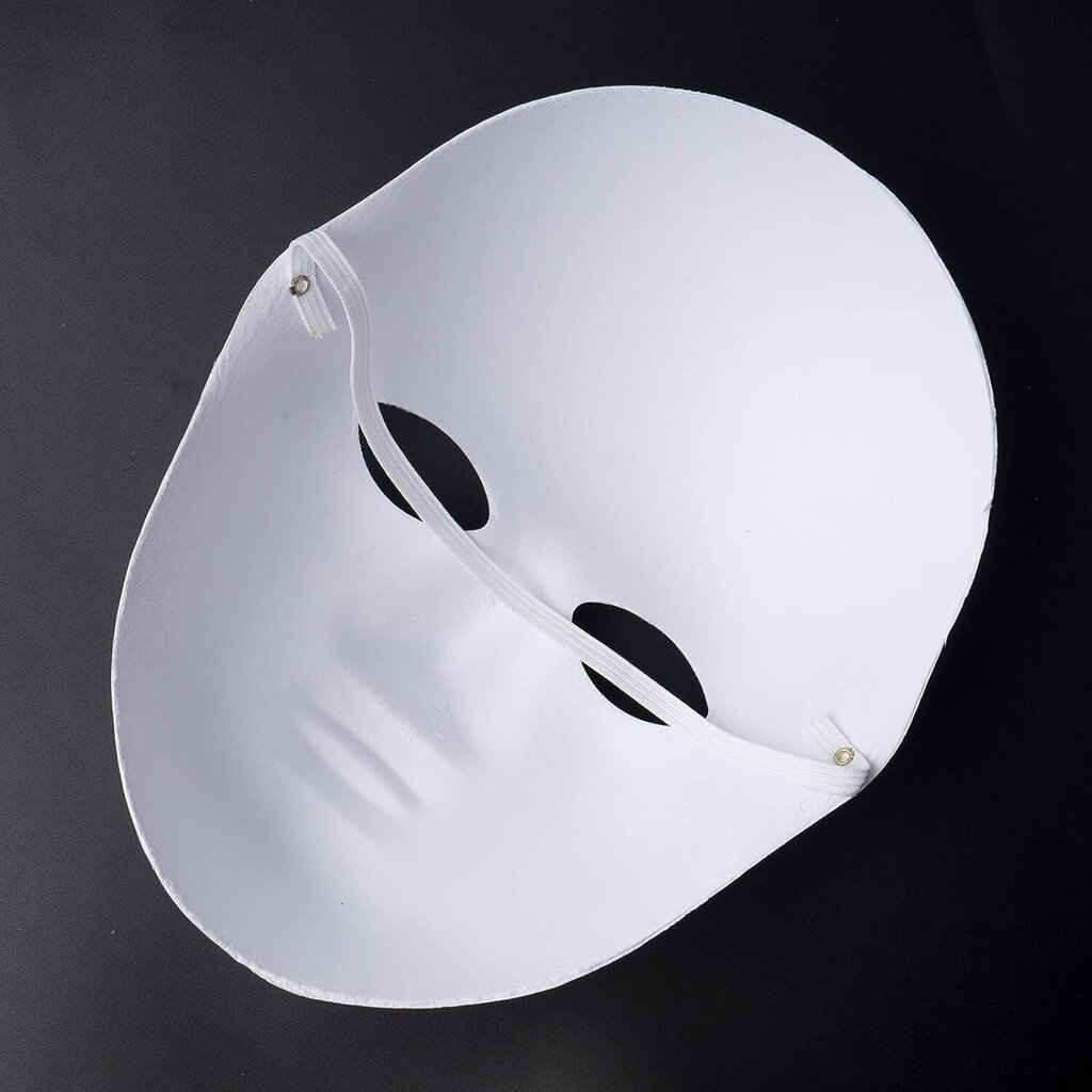 Unnosin Halloween Masquerade Paintable Horror Mask Tee-se-itse Halloween Party -pukeutumisnaamio (paperi, valkoinen, 12 kpl) hinta ja tiedot | Hauskat juhlapelit ja -tuotteet | hobbyhall.fi