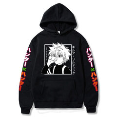 (musta-S）Anime Hunter X Hunter Hoodies Miesten/ Hip Hop Harajuku killua eyes Hupparit hinta ja tiedot | Miesten puserot ja hupparit | hobbyhall.fi